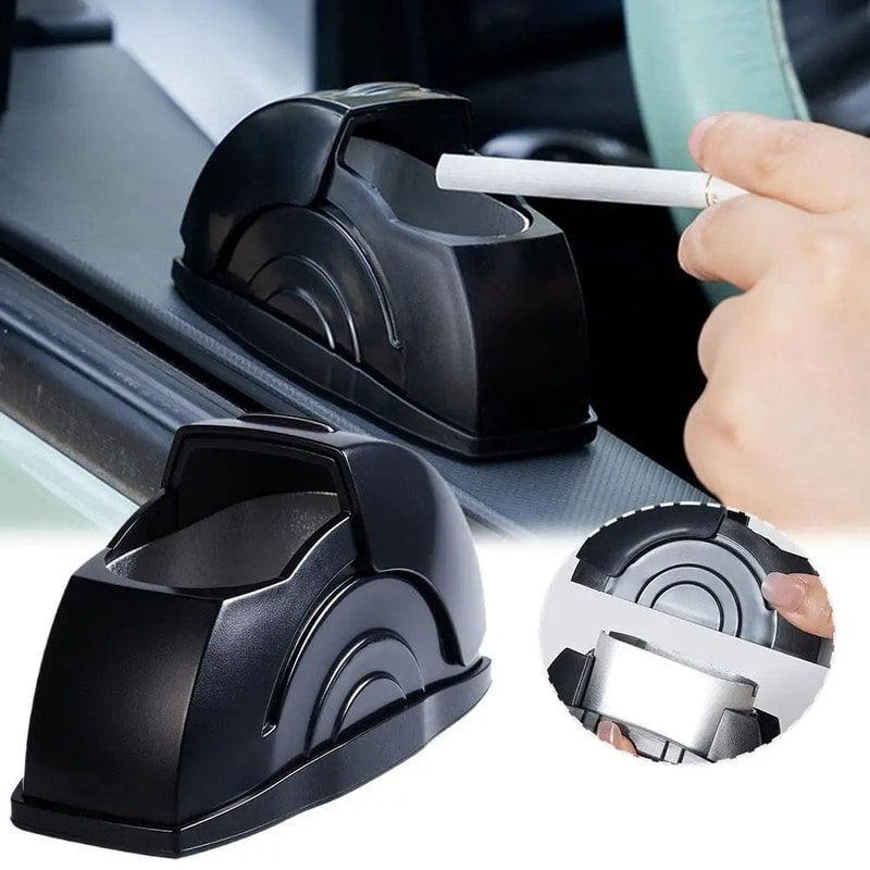 Portable Smokeless Car Ashtray Door Mounted With Lid 6