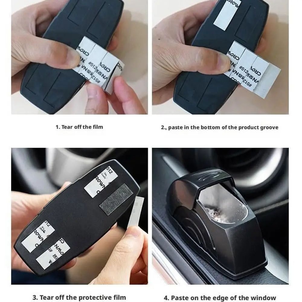 Portable Smokeless Car Ashtray Door Mounted With Lid 13