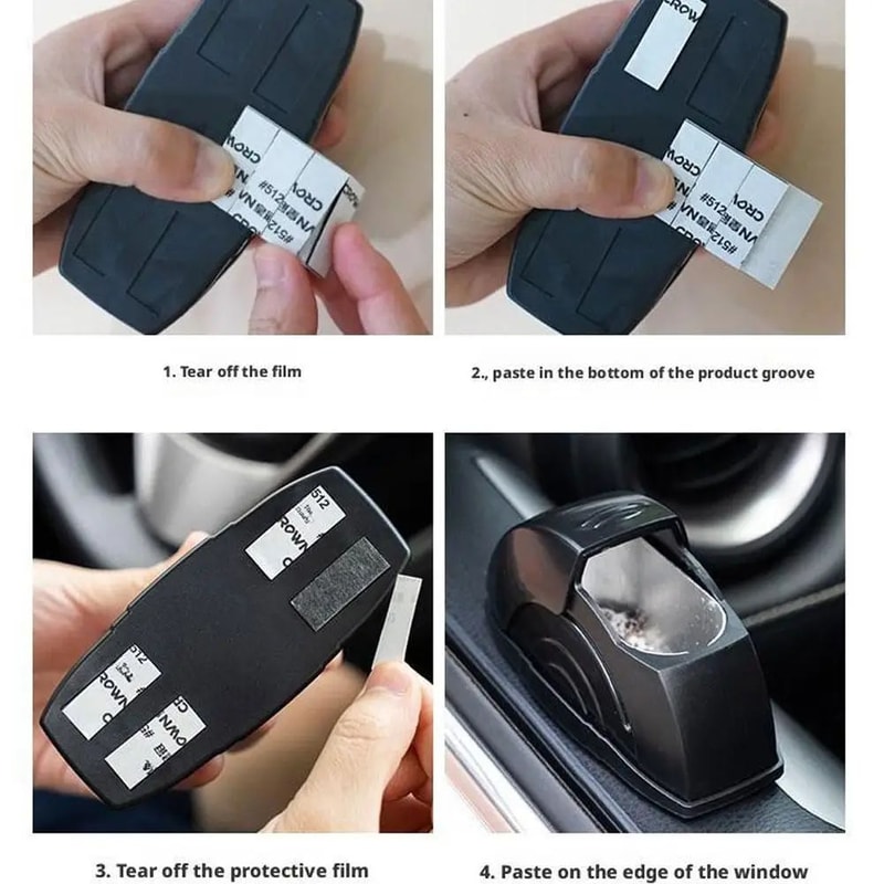 Portable Smokeless Car Ashtray Door Mounted With Lid 13