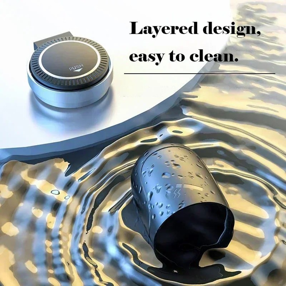 LED Portable Car Ashtray Cup Holder With Lid 5