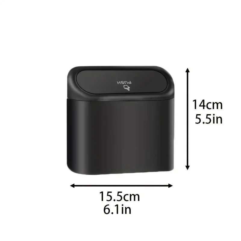 Mini Leakproof Car Trash Can With Lid 5
