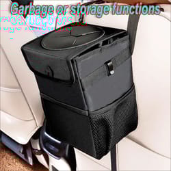 waterproof foldable car trash can hanging organizer