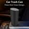 Mini Car Trash Bin Auto Dust Organizer With Lid 0