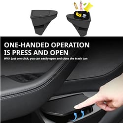 tesla model y juniper front door trash can storage box