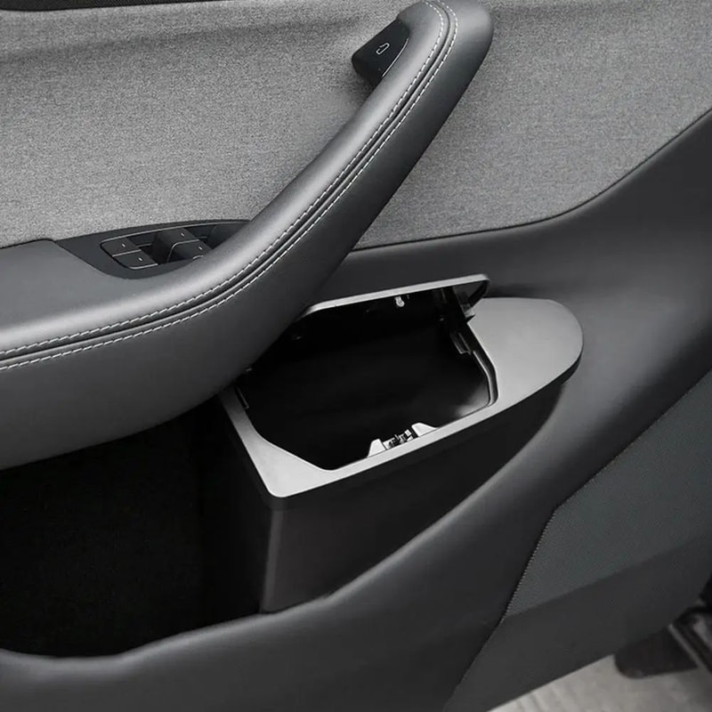 Tesla Model Y Juniper Front Door Trash Can Storage Box 3