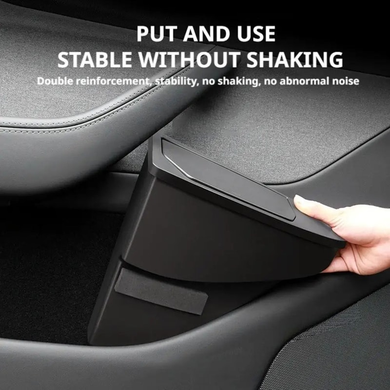 Tesla Model Y Juniper Front Door Trash Can Storage Box 4