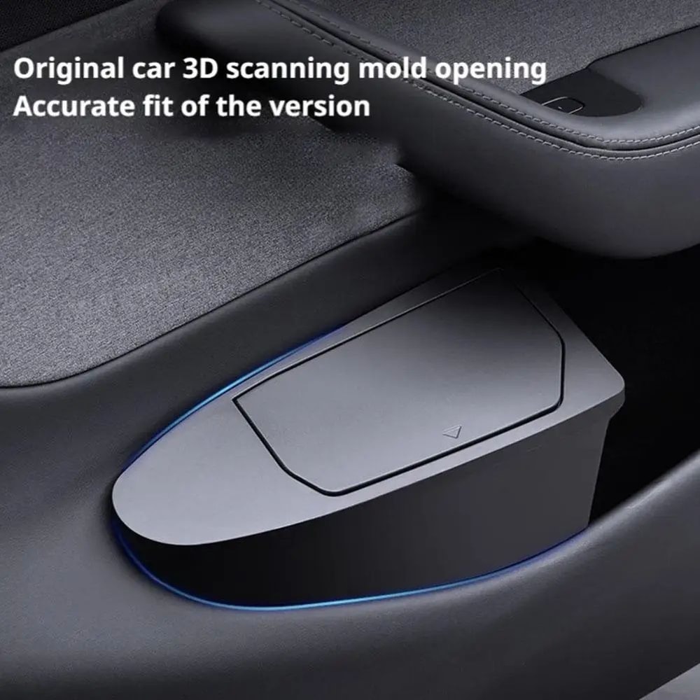 Tesla Model Y Juniper Front Door Trash Can Storage Box 13