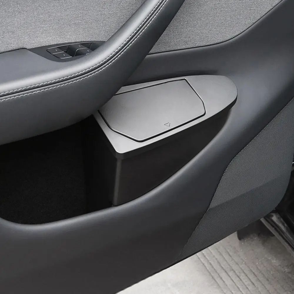 Tesla Model Y Juniper Front Door Trash Can Storage Box 14