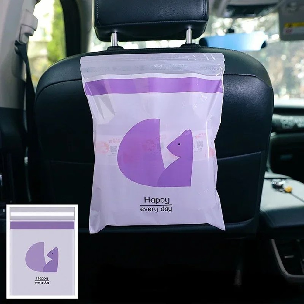 Disposable Self Adhesive Car Trash Bag Organizer 2