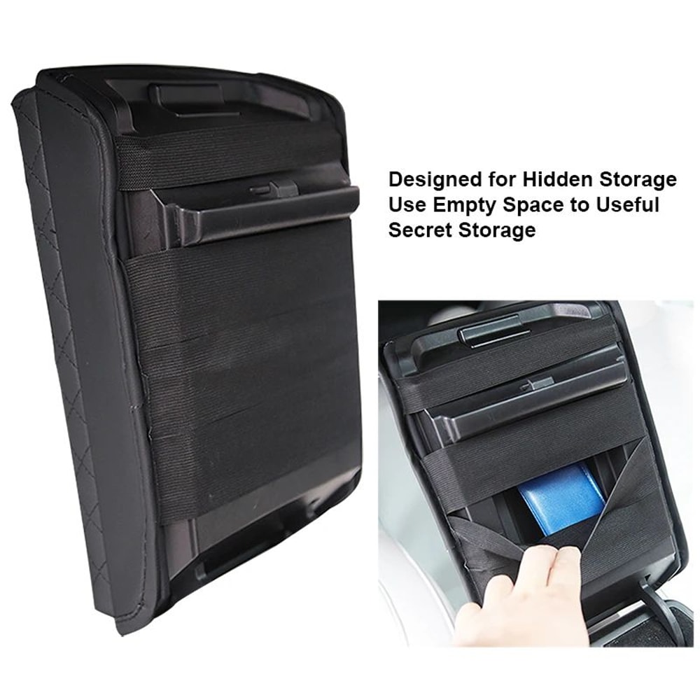 PU Leather Armrest Pad Cover For Tesla Model 3 Y 3