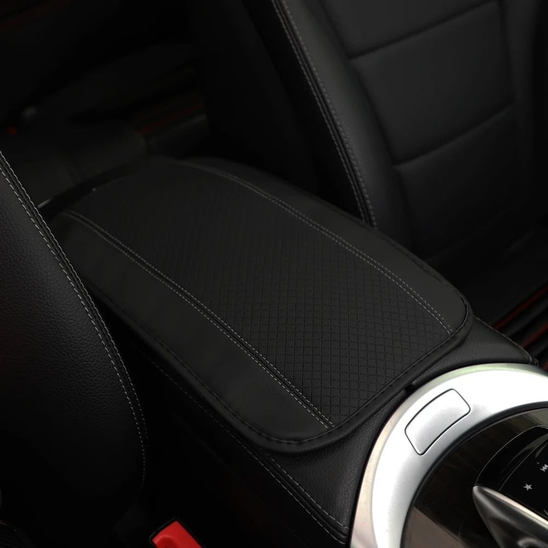 PU Leather Waterproof Car Armrest Cushion Pad 3