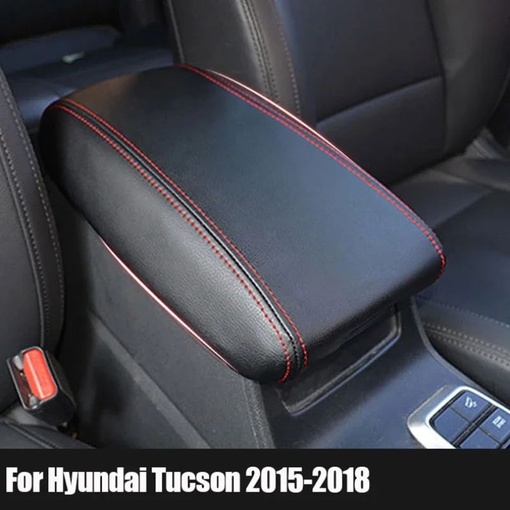 PU Leather Armrest Cover For Hyundai Tucson 20152018 2
