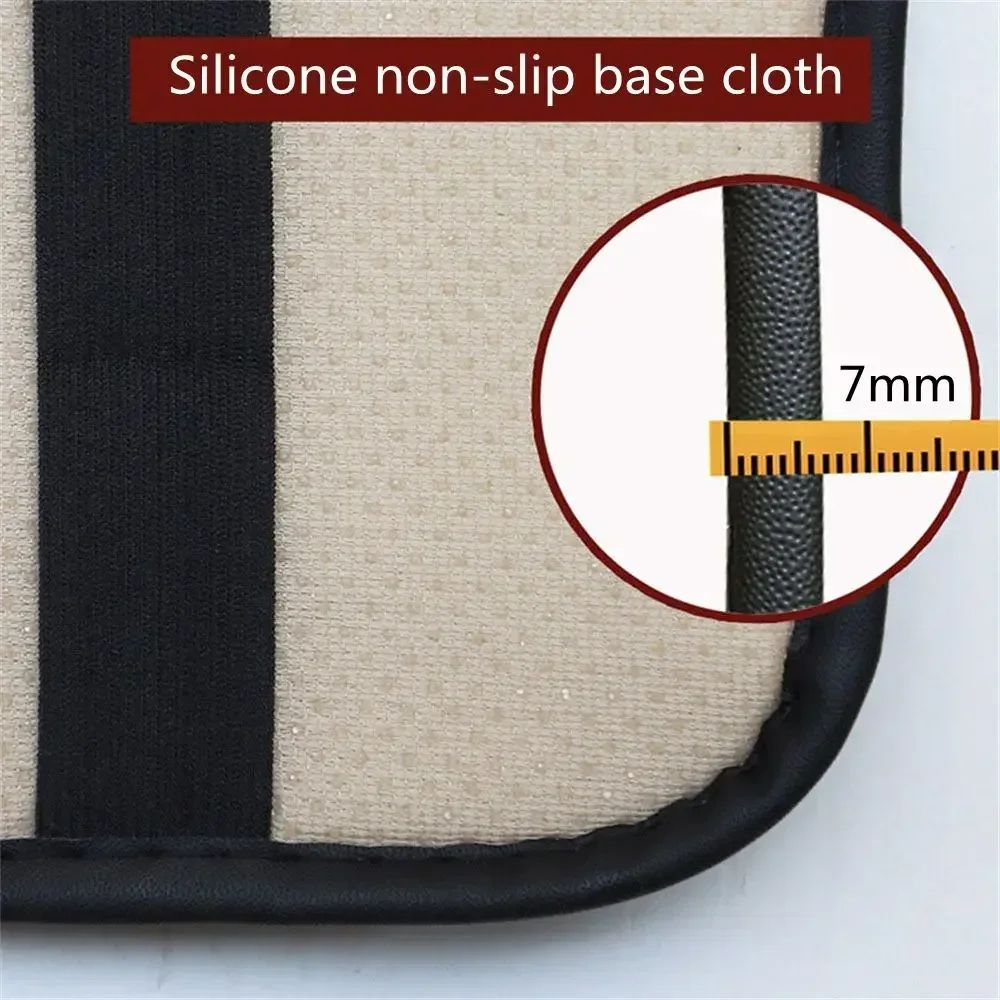 Universal PU Leather Car Armrest Cover Pad Black Red 6