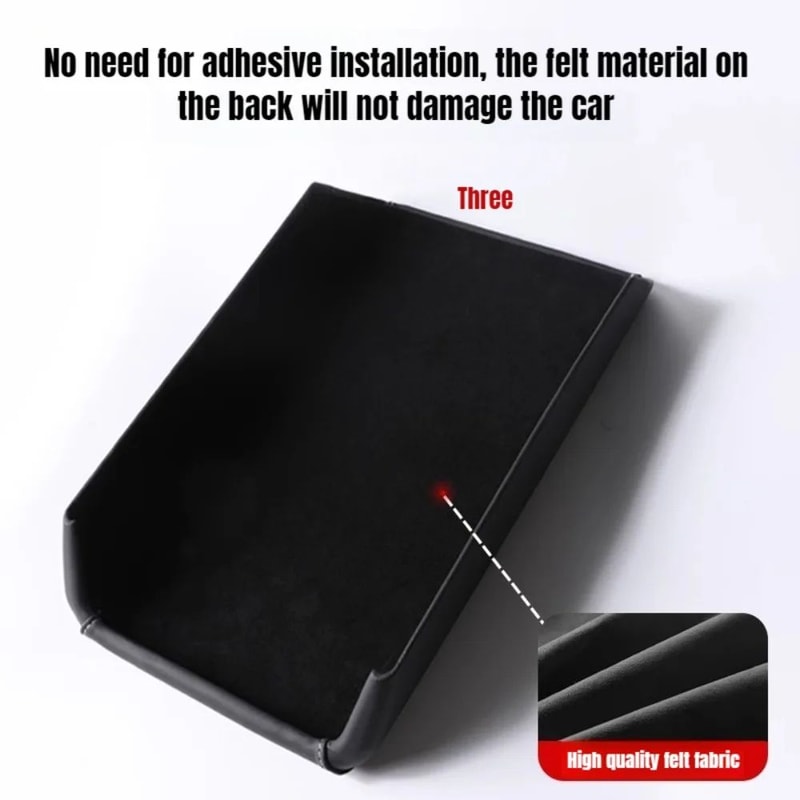 Tesla Model 3 Y Leather ABS Armrest Cover Lid 1