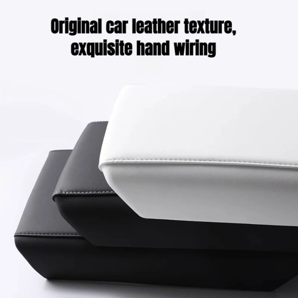 Tesla Model 3 Y Leather ABS Armrest Cover Lid 2