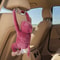 Cute Monkey Hanging Car Tissue Box Holder Coffee Color 2