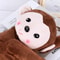 Cute Monkey Hanging Car Tissue Box Holder Coffee Color 3