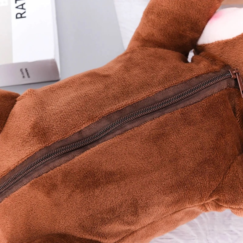 Cute Monkey Hanging Car Tissue Box Holder Coffee Color 7