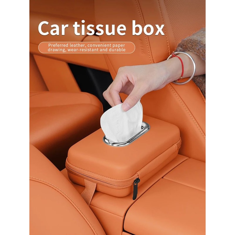 Multifunctional Car Tissue Box Holder Hanging Organizer 3