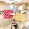 High End Striped Plush Hanging Car Tissue Box 1