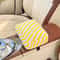 High End Striped Plush Hanging Car Tissue Box 7