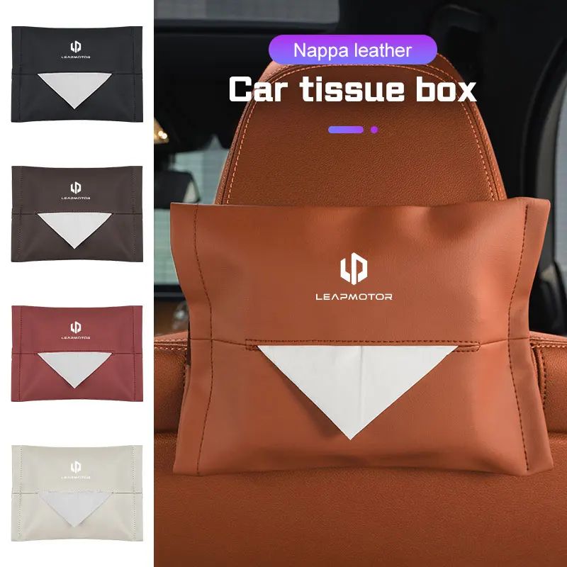 Leather Car Tissue Holder For Leapmotor T03 C11 C10 0