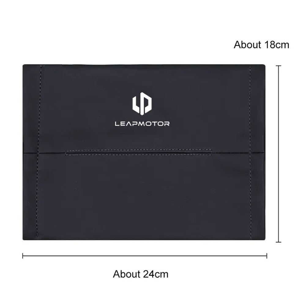 Leather Car Tissue Holder For Leapmotor T03 C11 C10 5