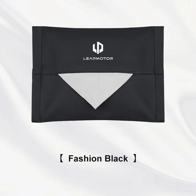 Leather Car Tissue Holder For Leapmotor T03 C11 C10 7