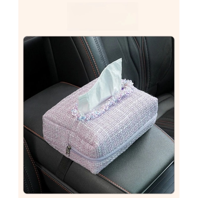 Creative Hanging Car Tissue Box With Fragrance Slot 6