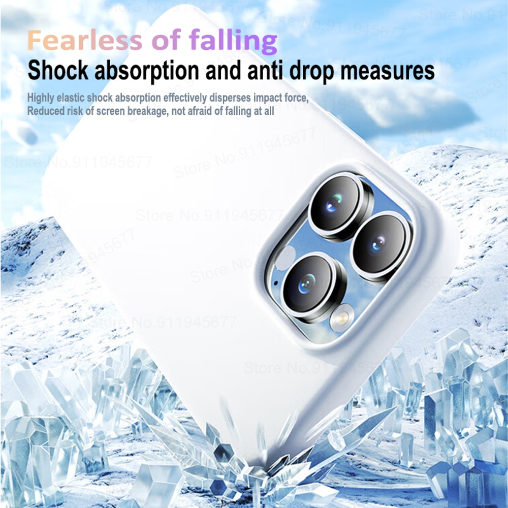 MagSafe Magnetic Liquid Silicone Case For IPhone 1514131211 Pro Max Wireless Charging Cover 1