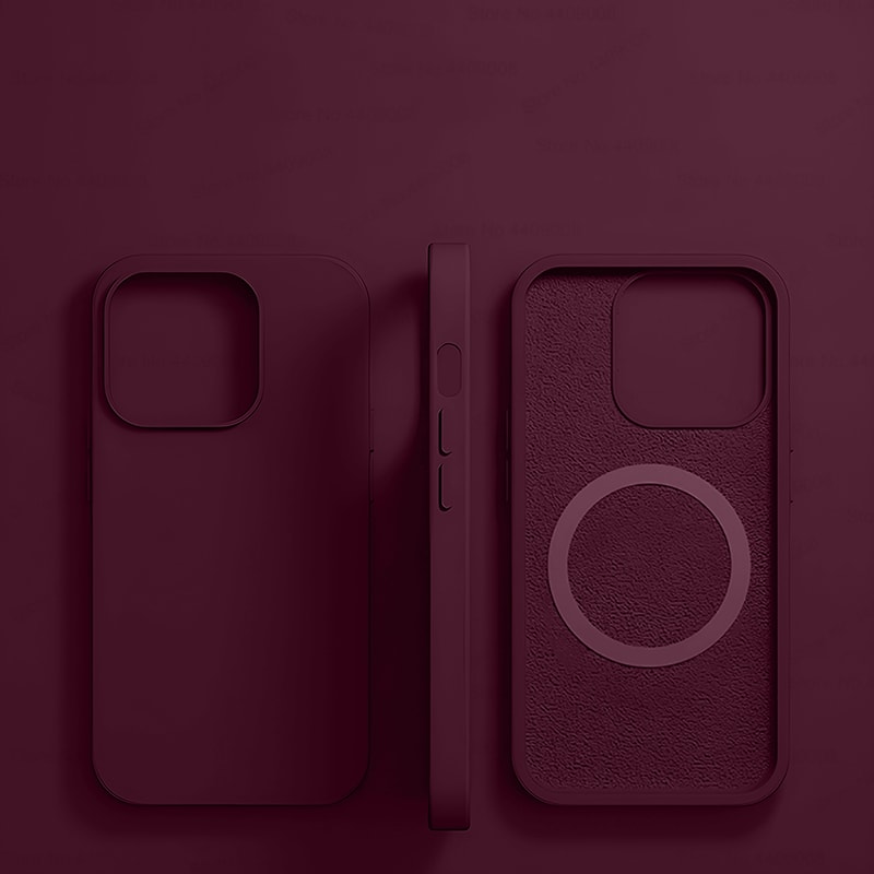 MagSafe Magnetic Liquid Silicone Case For IPhone 1514131211 Pro Max Wireless Charging Cover 19