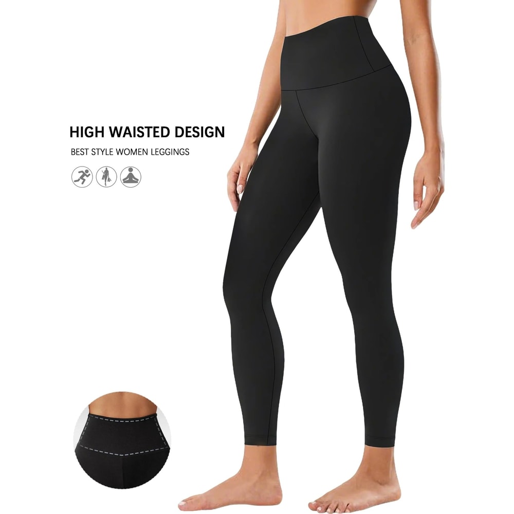 Super Soft High Waist Tummy Control Yoga Workout Leggings 0