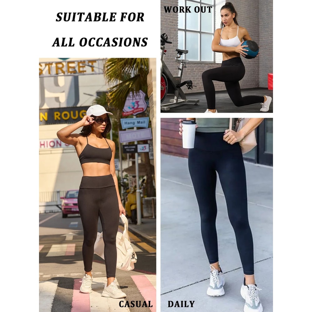 Super Soft High Waist Tummy Control Yoga Workout Leggings 2