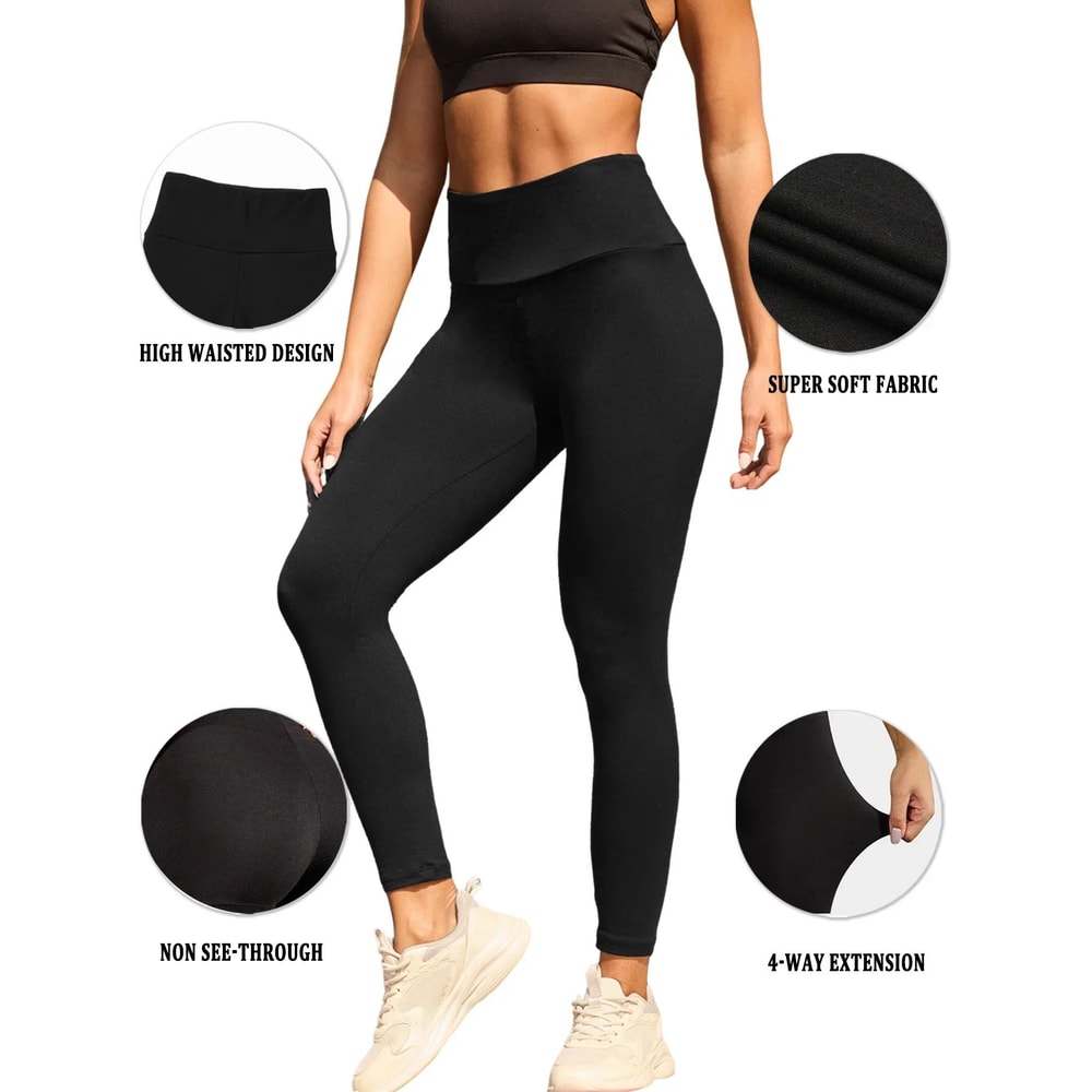 Super Soft High Waist Tummy Control Yoga Workout Leggings 3