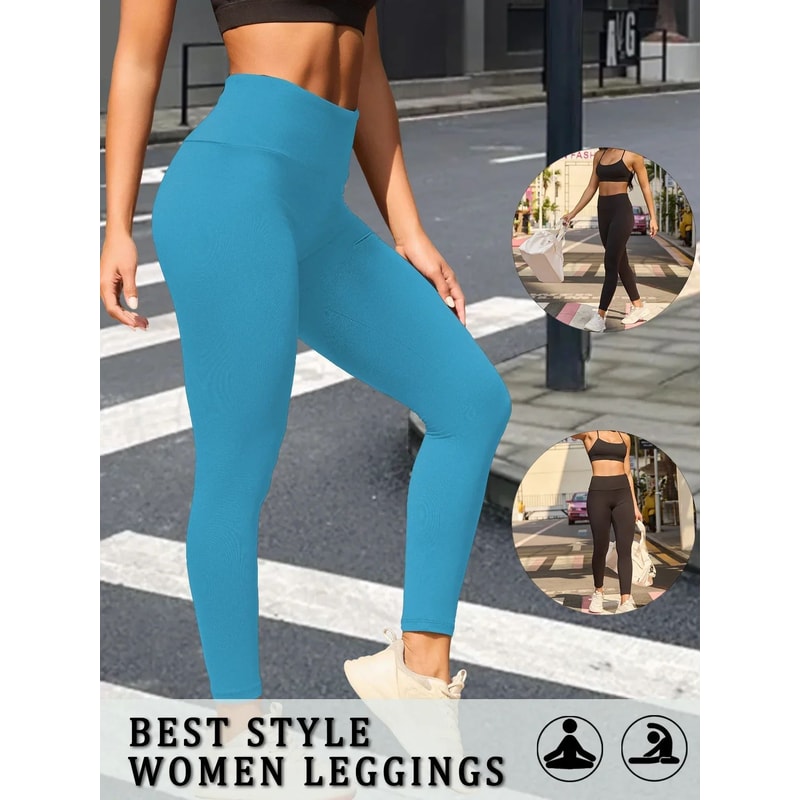 Super Soft High Waist Tummy Control Yoga Workout Leggings 7