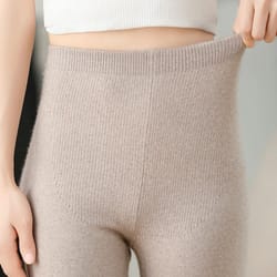 women winter cashmere wool knit leggings high elastic warm pants