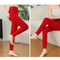 Women Winter Cashmere Wool Knit Leggings High Elastic Warm Pants 9