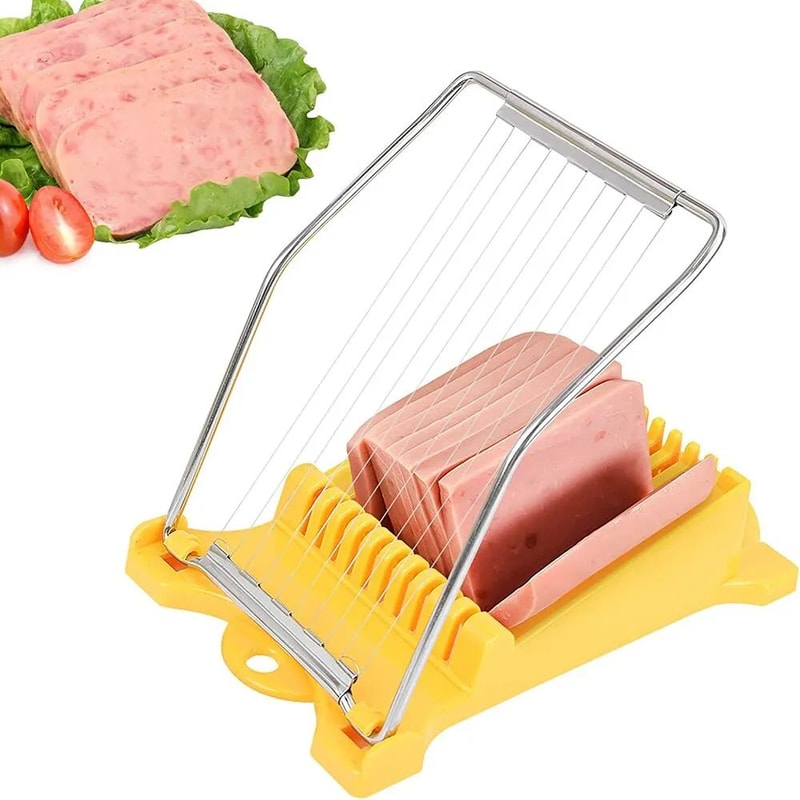 Stainless Steel Multi Function Egg And Luncheon Meat Slicer 0