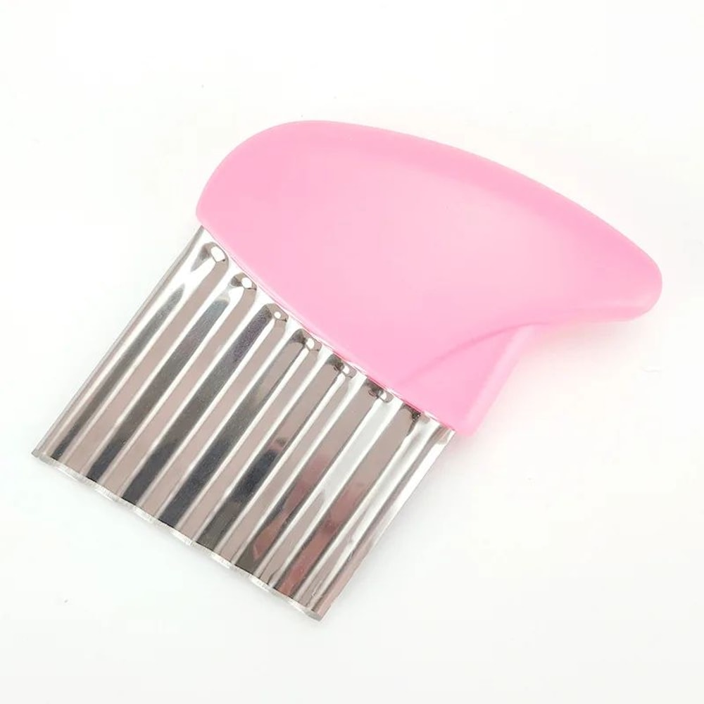 Stainless Steel Wavy Potato Cutter French Fries Slicer 13