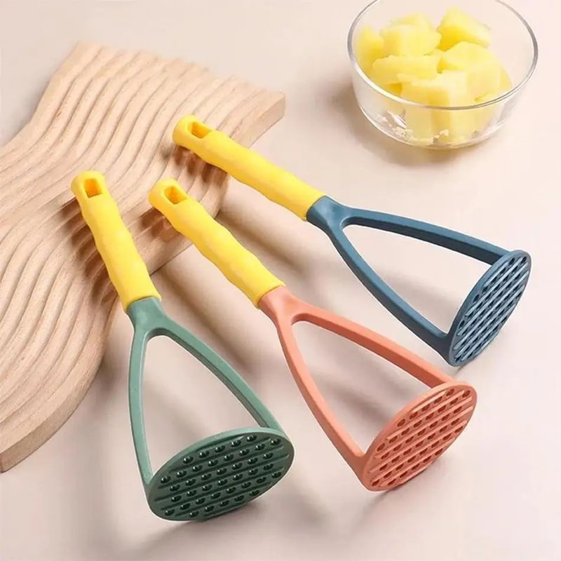Manual Potato Masher Press Smooth Puree Kitchen Tool 0