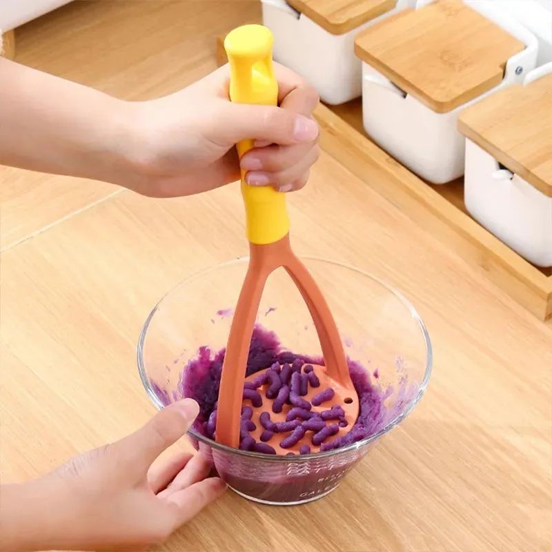 Manual Potato Masher Press Smooth Puree Kitchen Tool 12