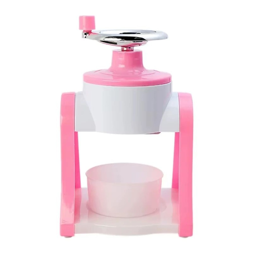 Portable Manual Snow Cone Maker Hand Crank Shaved Ice Machine 10