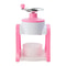 Portable Manual Snow Cone Maker Hand Crank Shaved Ice Machine 10