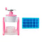 Portable Manual Snow Cone Maker Hand Crank Shaved Ice Machine 11