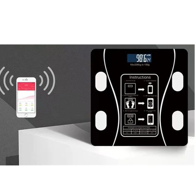 Bluetooth Smart Body Weight Scale Rechargeable Digital Scale 0