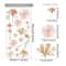 Boho Watercolor Flower Wall Stickers Removable PVC Decals 6