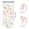 Boho Watercolor Flower Wall Stickers Removable PVC Decals 7