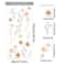 Boho Watercolor Flower Wall Stickers Removable PVC Decals 15