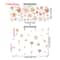 Boho Watercolor Flower Wall Stickers Removable PVC Decals 12