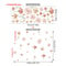 Boho Watercolor Flower Wall Stickers Removable PVC Decals 12